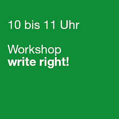 9:30 bis 10:30 Uhr - Workshop Schreib-Trilogie:Planen