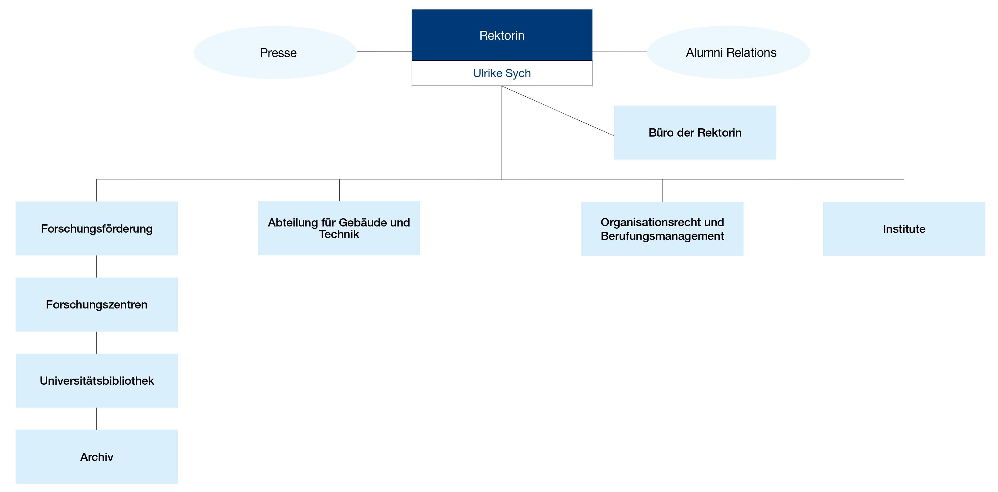 Organigramm Rektorat